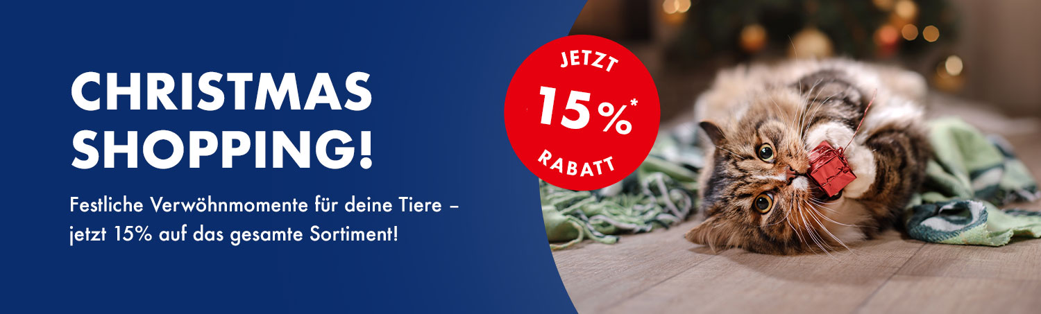 Christmas Shopping mit 15% Rabatt auf das ganze Sortiment