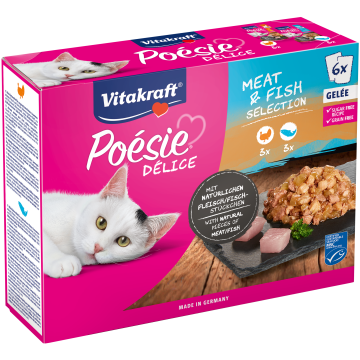 Poésie® Délice Multipack Pute und Lachs in Gelée