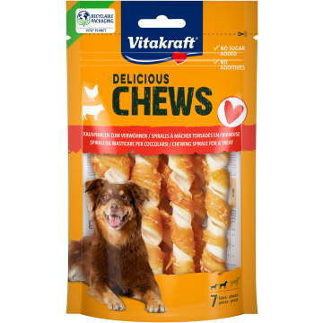DELI CHEWS Kauspirale Huhn, S