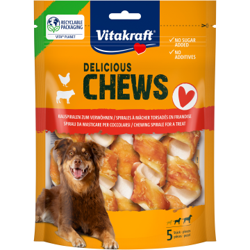 DELI CHEWS Kauspirale Huhn, M