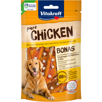 CHICKEN BONAS® Kaustangen mit Hühnchen & Käse