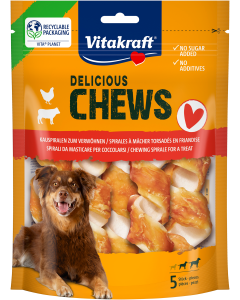 DELI CHEWS Kauspirale Huhn, M