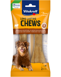 LONG LASTING CHEWS Kauknochen, gepresst, 14 cm, 2 Stück