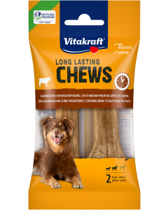 LONG LASTING CHEWS Kauknochen, gepresst, 8 cm, 2 Stück