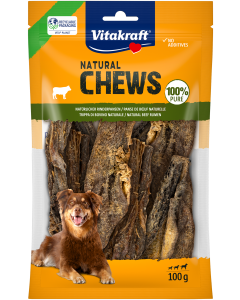 NATURAL CHEWS Natürlicher Rinderpansen, getrocknet, 100g