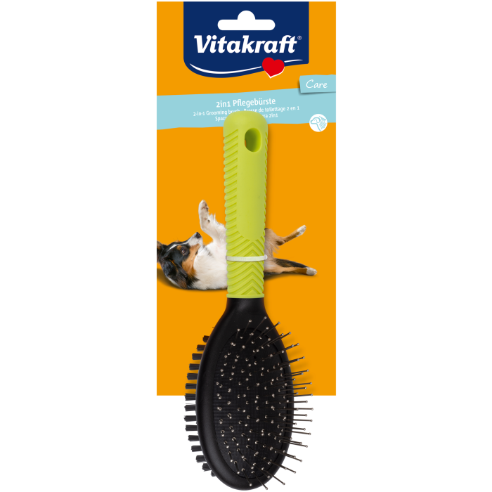 Hundebürste, oval, beidseitig Hundebürste, oval, beidseitig
