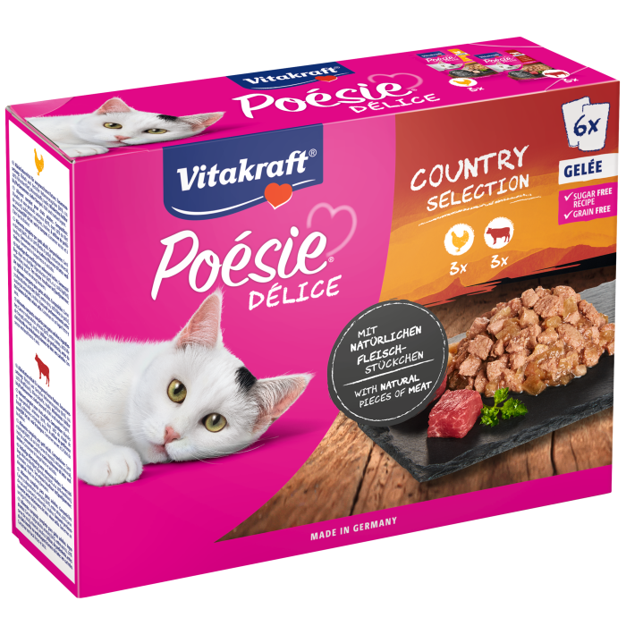 Poésie® Délice Multipack Huhn und Rind in Gelée