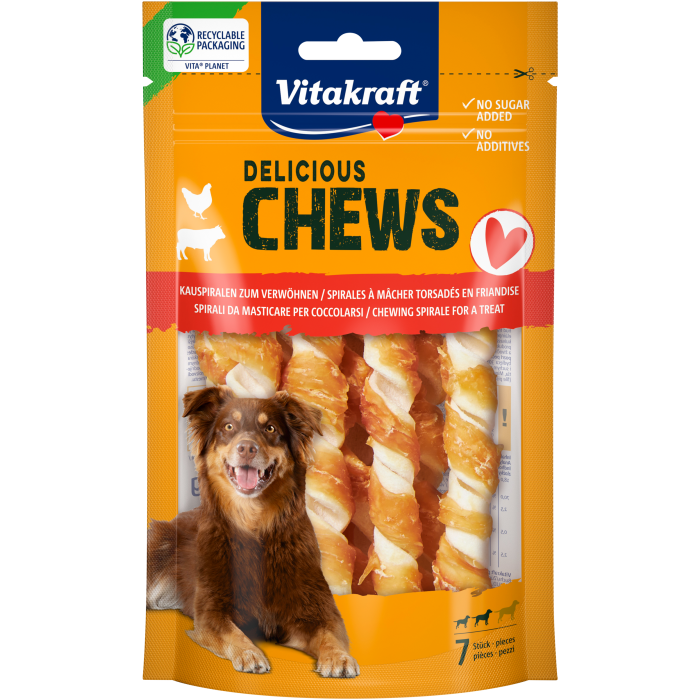 DELI CHEWS Kauspirale Huhn, S