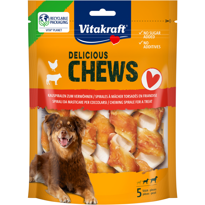 DELI CHEWS Kauspirale Huhn, M