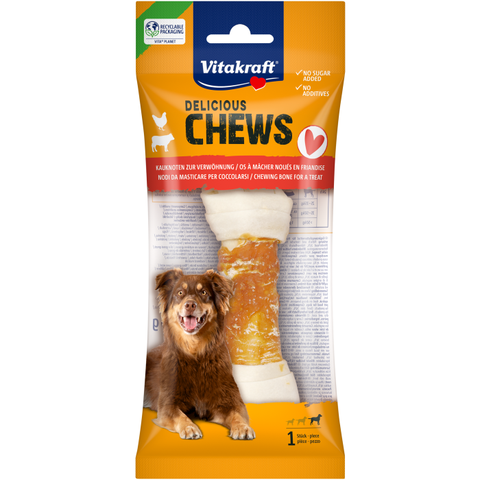 DELI CHEWS Kauknoten mit Huhn, L