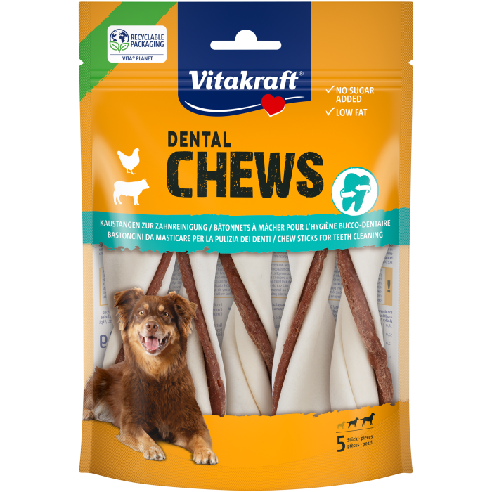 DENTAL CHEWS Kaustangen mit Hühnchen-Füllung, M